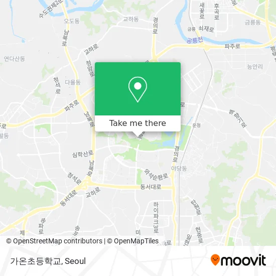 가온초등학교 map