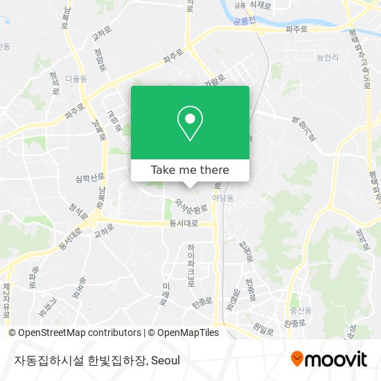 자동집하시설 한빛집하장 map