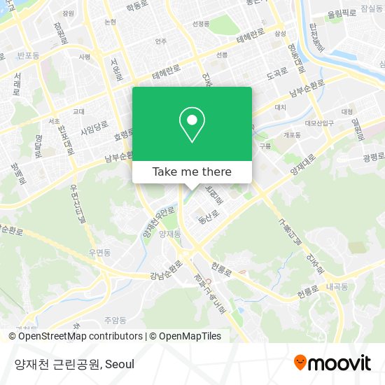 양재천 근린공원 map