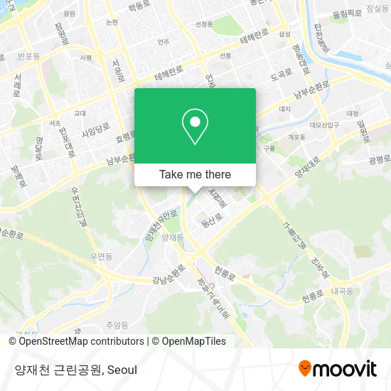 양재천 근린공원 map