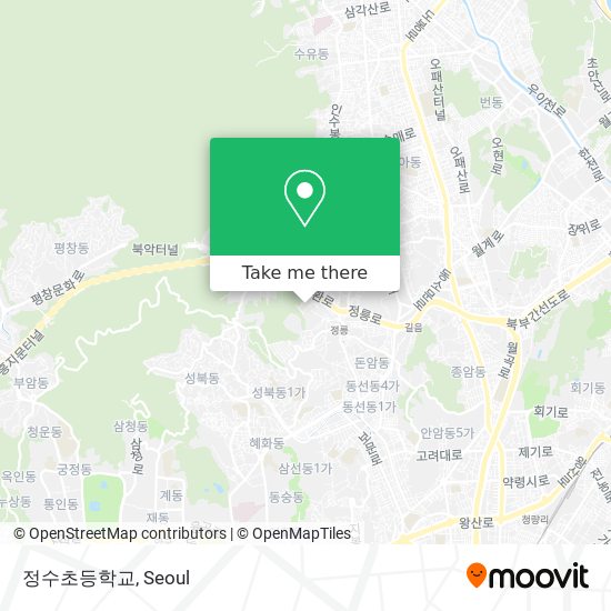 정수초등학교 map