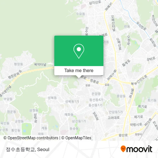 정수초등학교 map
