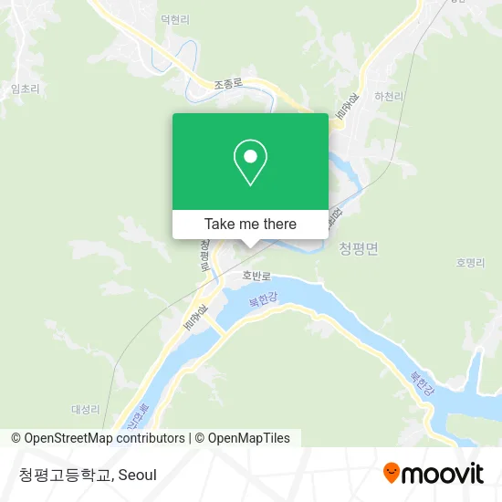 청평고등학교 map
