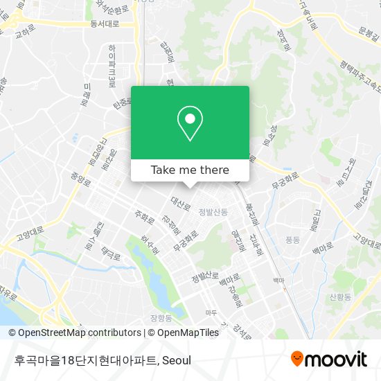 후곡마을18단지현대아파트 map