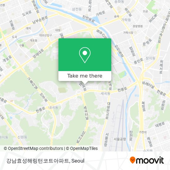 강남효성해링턴코트아파트 map