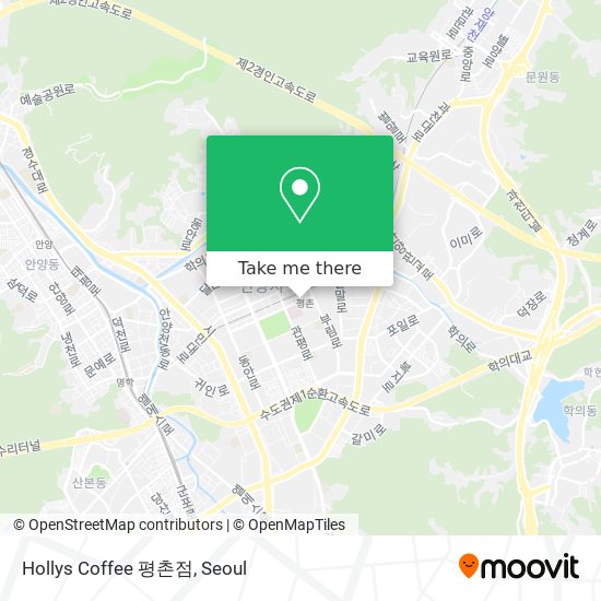Hollys Coffee 평촌점 map