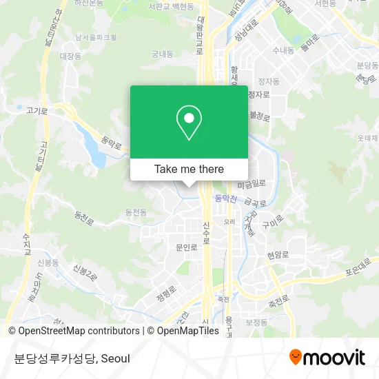 분당성루카성당 map