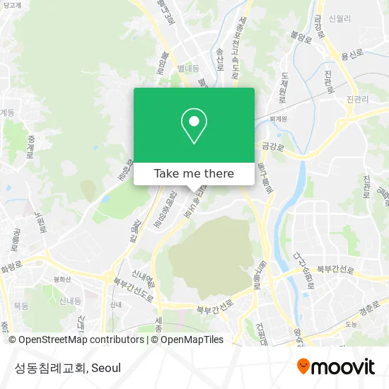 성동침례교회 map