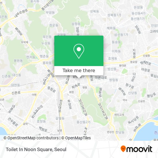 Toilet In Noon Square map