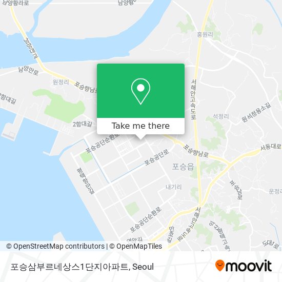 포승삼부르네상스1단지아파트 map