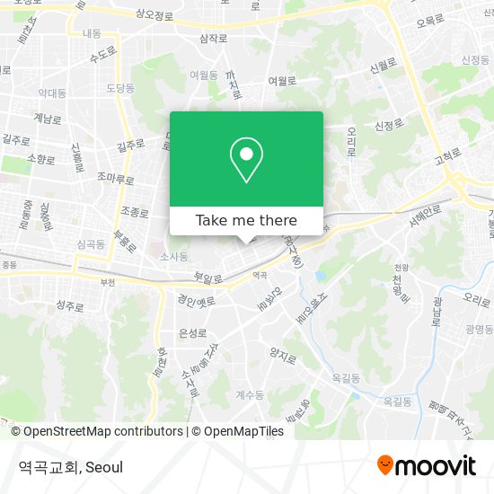 역곡교회 map