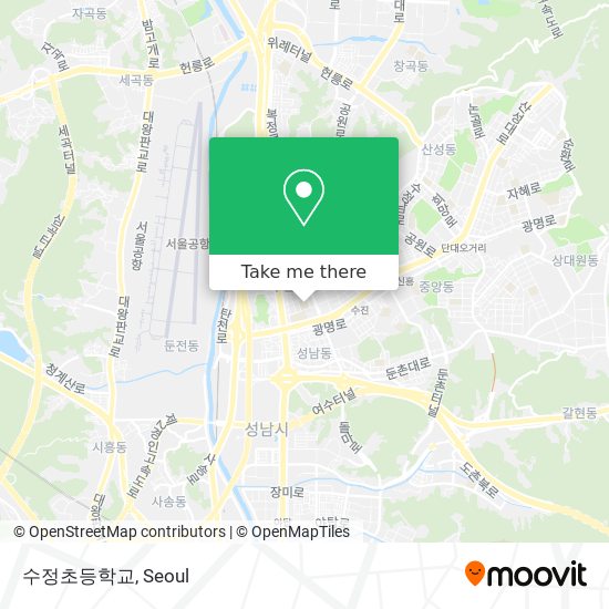 수정초등학교 map