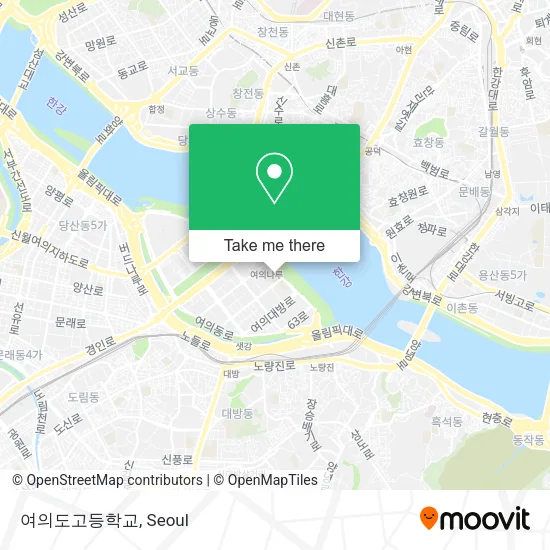 여의도고등학교 map