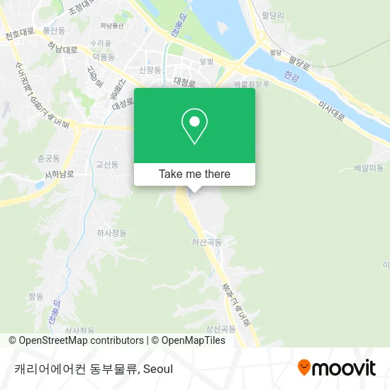 캐리어에어컨 동부물류 map