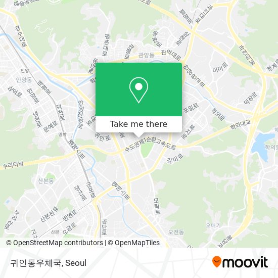 귀인동우체국 map