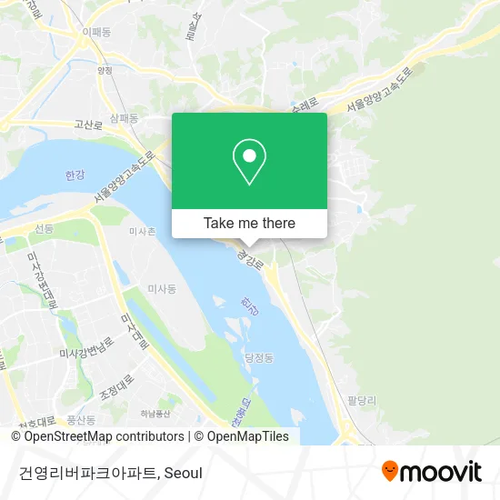 건영리버파크아파트 map