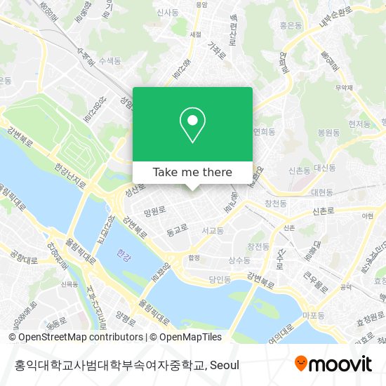 홍익대학교사범대학부속여자중학교 map