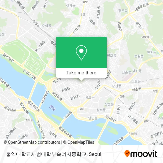 홍익대학교사범대학부속여자중학교 map