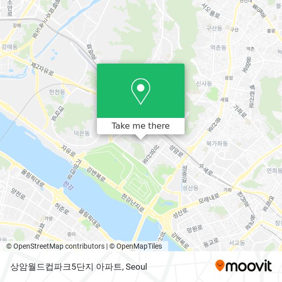 상암월드컵파크5단지 아파트 map