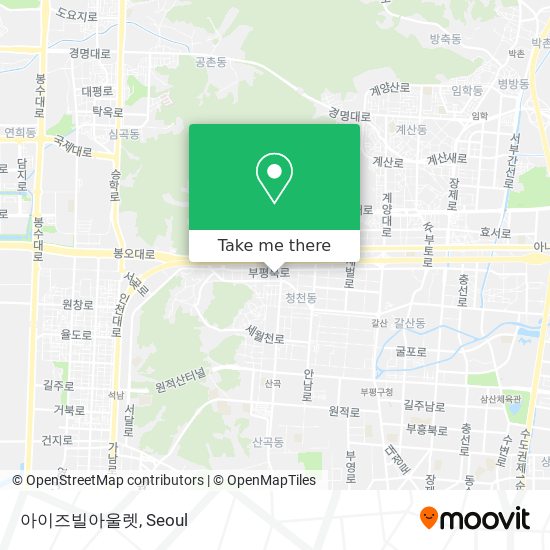 아이즈빌아울렛 map