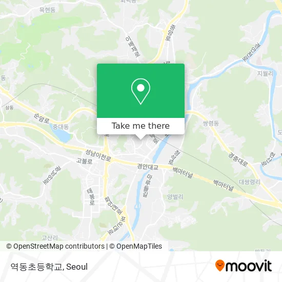 역동초등학교 map