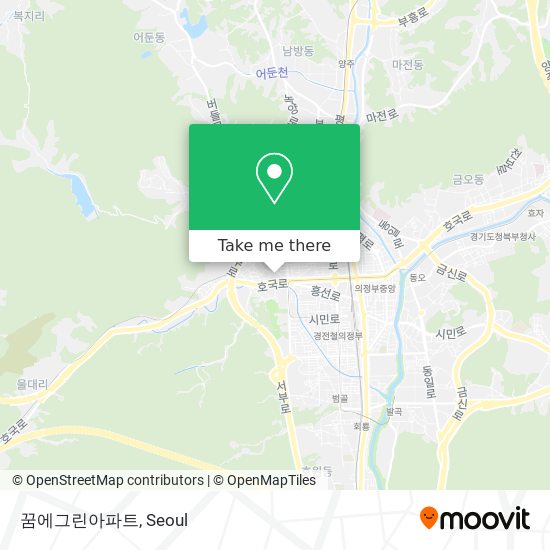 꿈에그린아파트 map