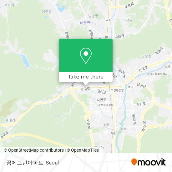 꿈에그린아파트 map