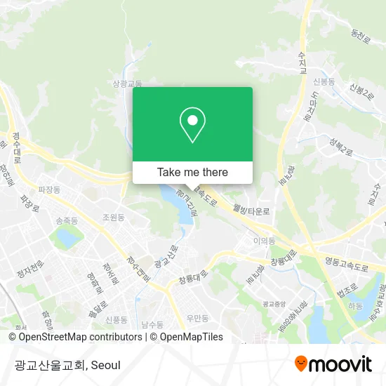 광교산울교회 map
