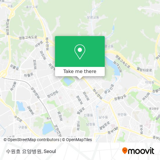 수원효 요양병원 map