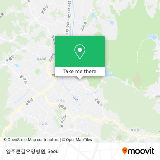 양주큰길요양병원 map