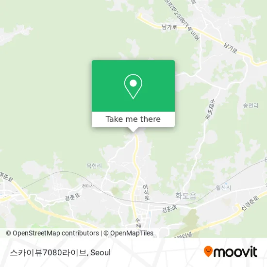 스카이뷰7080라이브 map