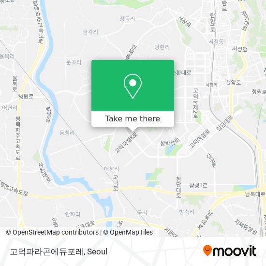고덕파라곤에듀포레 map