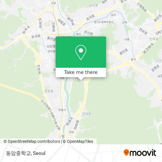 동암중학교 map