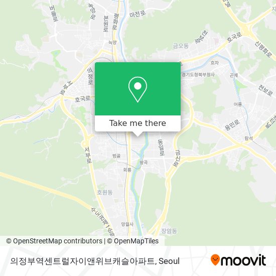 의정부역센트럴자이앤위브캐슬아파트 map
