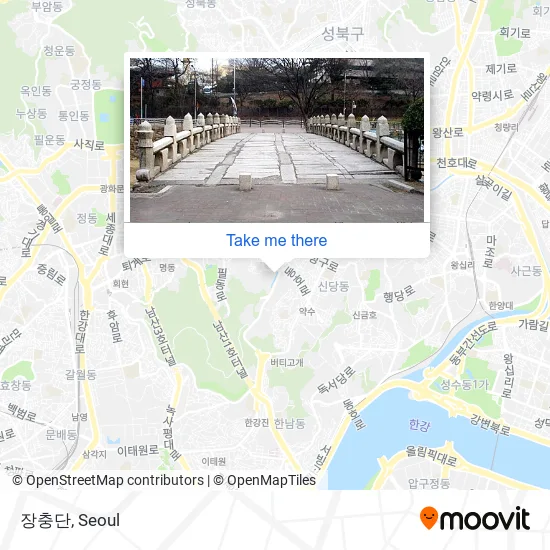 장충단 map
