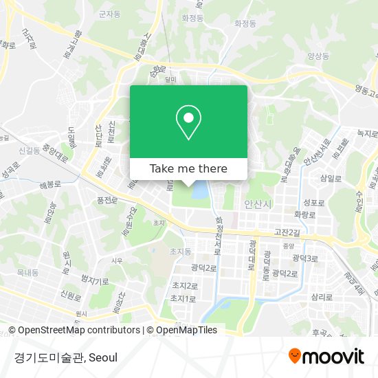 경기도미술관 map