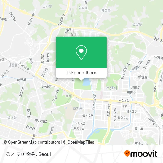 경기도미술관 map