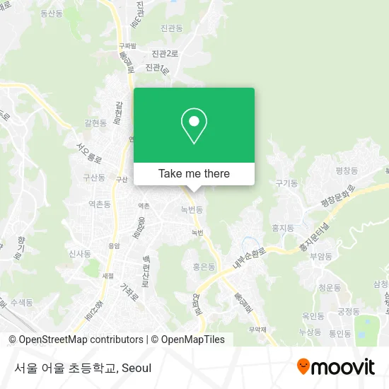 서울 어울 초등학교 map