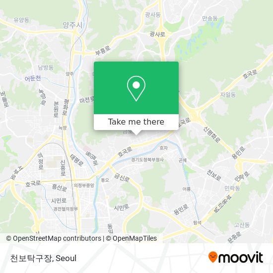 천보탁구장 map