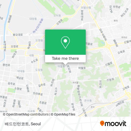 배드민턴코트 map