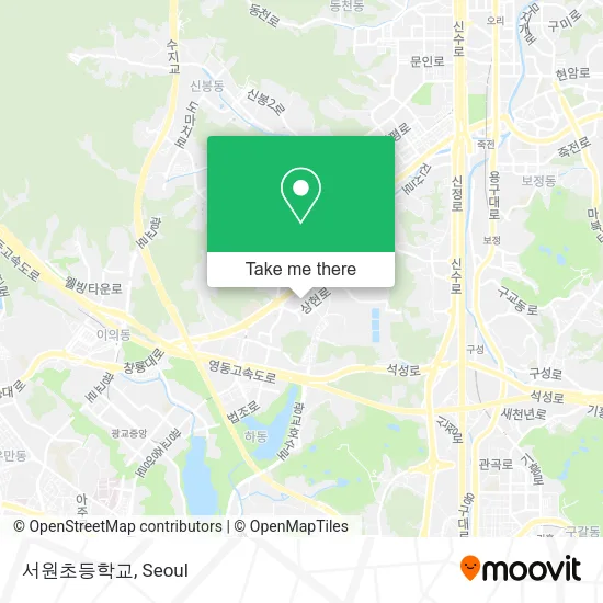 서원초등학교 map