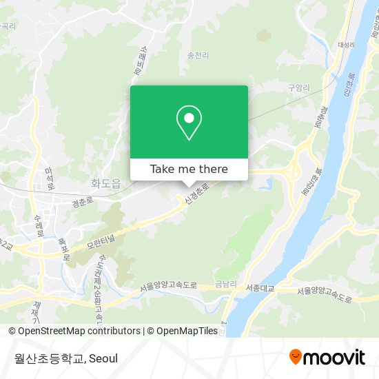 월산초등학교 map