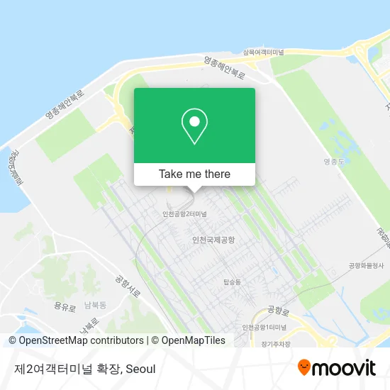 제2여객터미널 확장 map