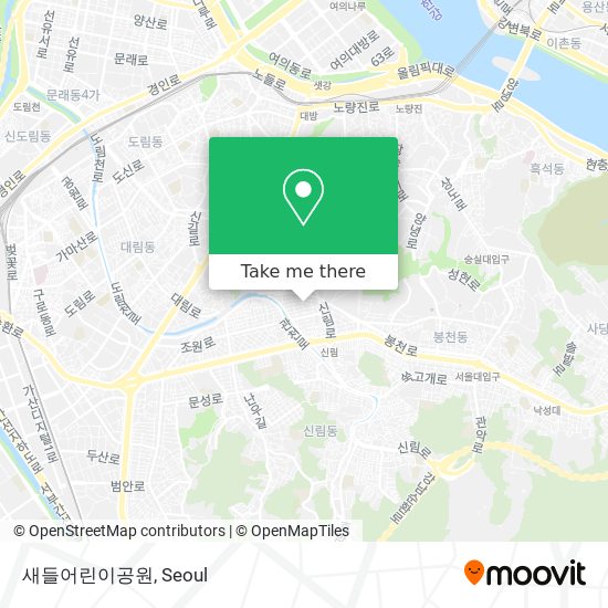 새들어린이공원 map