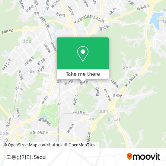 고봉삼거리 map