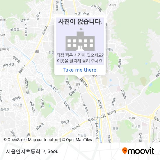 서울연지초등학교 map
