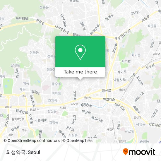 회생약국 map