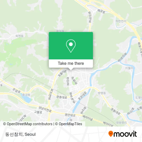 동선참치 map