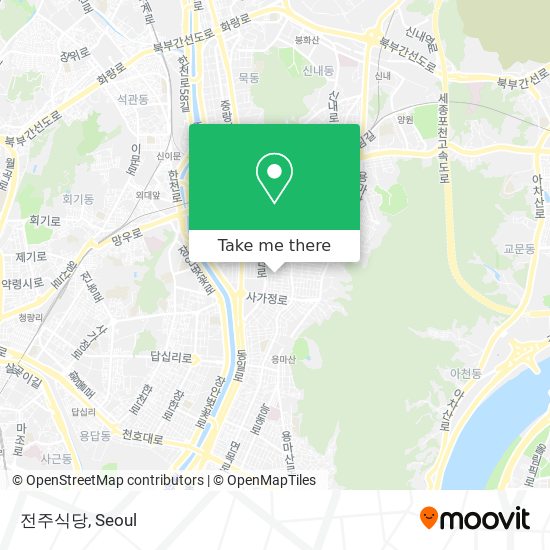 전주식당 map