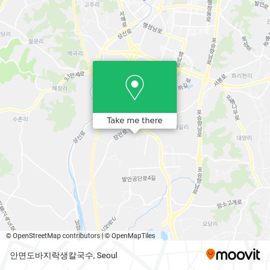 안면도바지락생칼국수 map